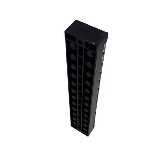Grippes 45A 12Pairs Terminal Block 600V black plastic 12 pair vertical terminal strip for electrical panels