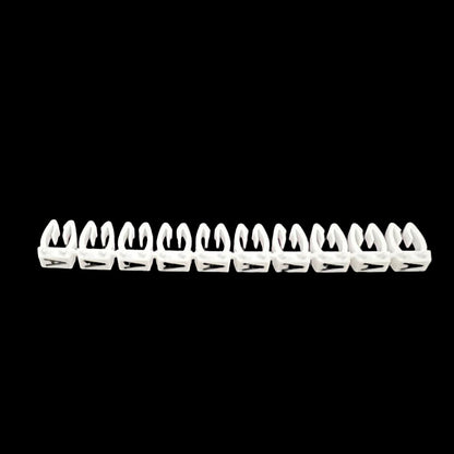 Grippes white adhesive cable clips and alphabet cable markers 260pcs for organizing wires and cords