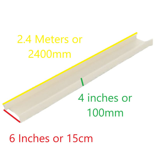 Royu Cable Tray 1.2mm Gauge 18 6 Inches white 2.4m length 4 inch internal width cable management