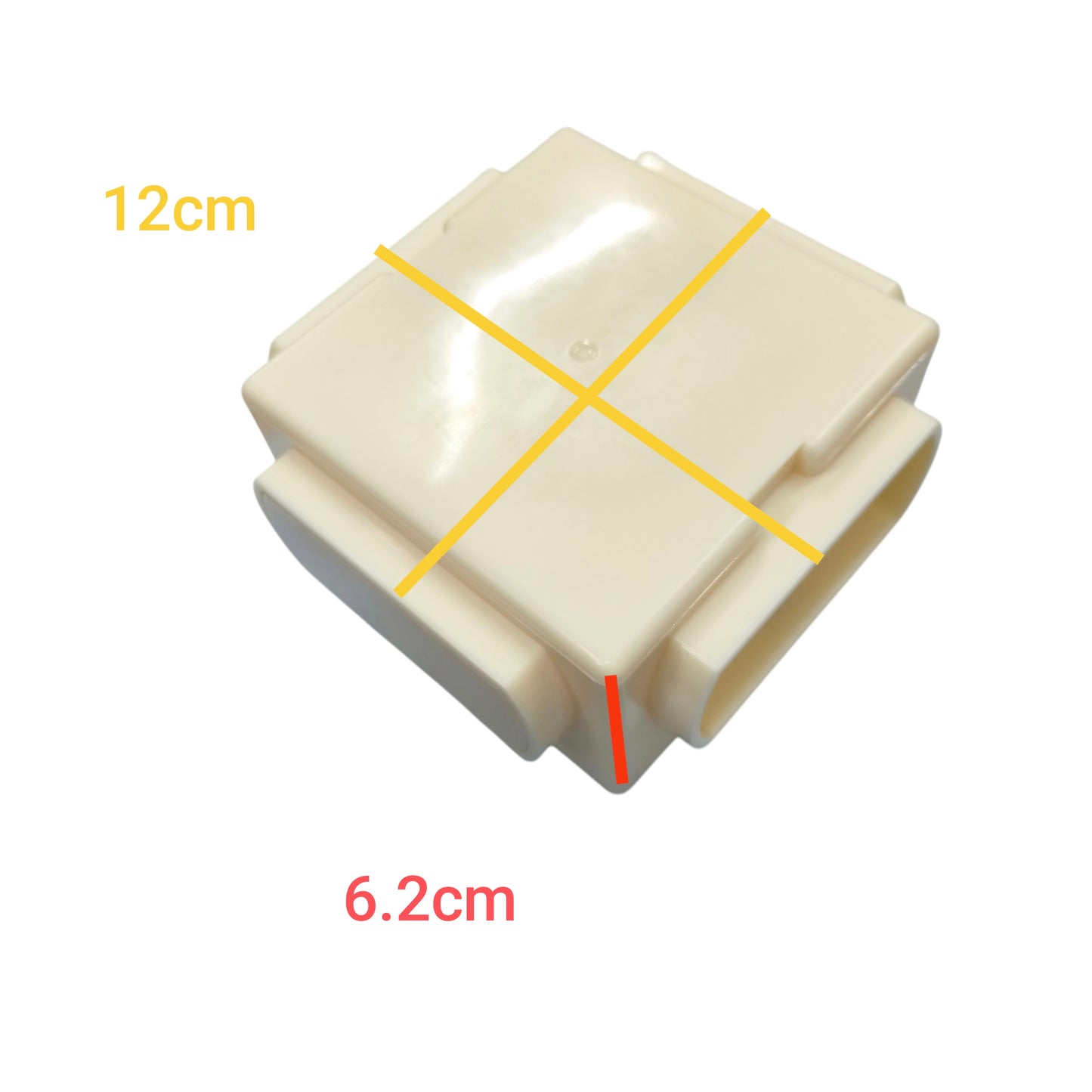 Bull white plastic Junction Box and Utility Box H4 12cm by 6.2cm electrical conduit connector for wiring