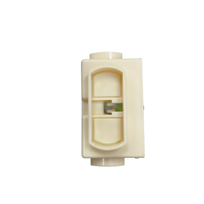 Bull Junction Box and Utility Box H4 white plastic inline electrical connector with visible metal terminal