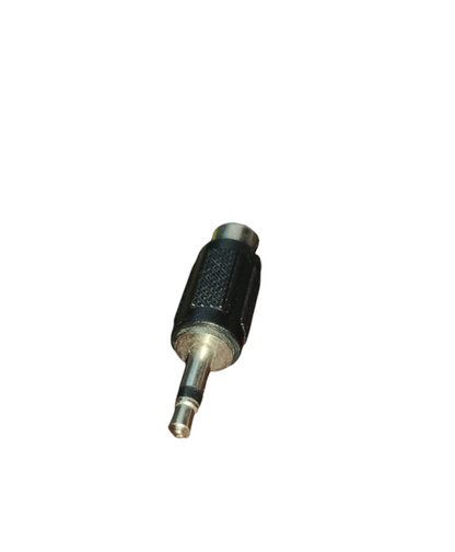 China microphone accessory black 3.5mm connector Mono Plug to RCA Jack Adaptor with textured grip for audio connections