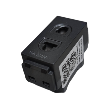 Omni Universal Outlet 16A 250V with dual socket design for versatile power connections