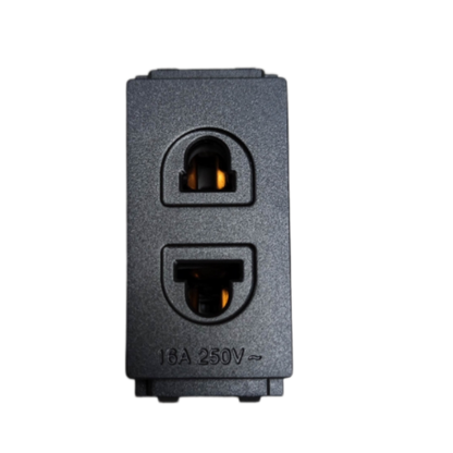 Omni universal outlet 16A 250V with dual sockets for versatile power connections