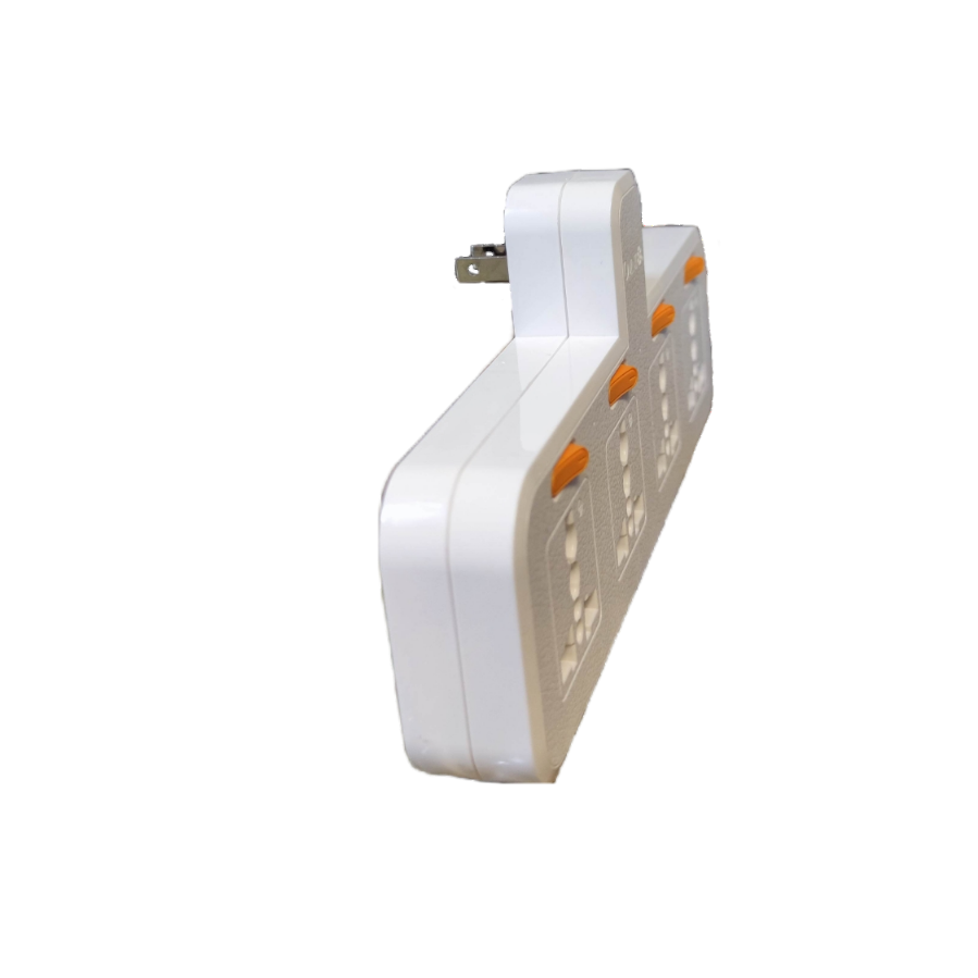 Omni 4 gang universal outlet 10A 250V power strip with four outlets for versatile power solutions