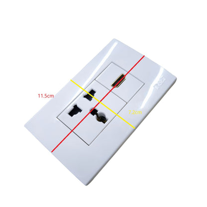 T&J universal outlet with HDMI port for versatile connectivity options and easy access to devices