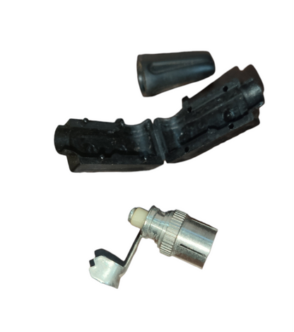 PAL Plug L Type TV antenna replacement connector kit from China with metal plug and rubber boot