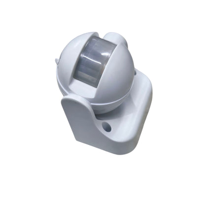 White adjustable ball joint PIR Motion Sensor 5A 220V for indoor security lighting wall or ceiling mount