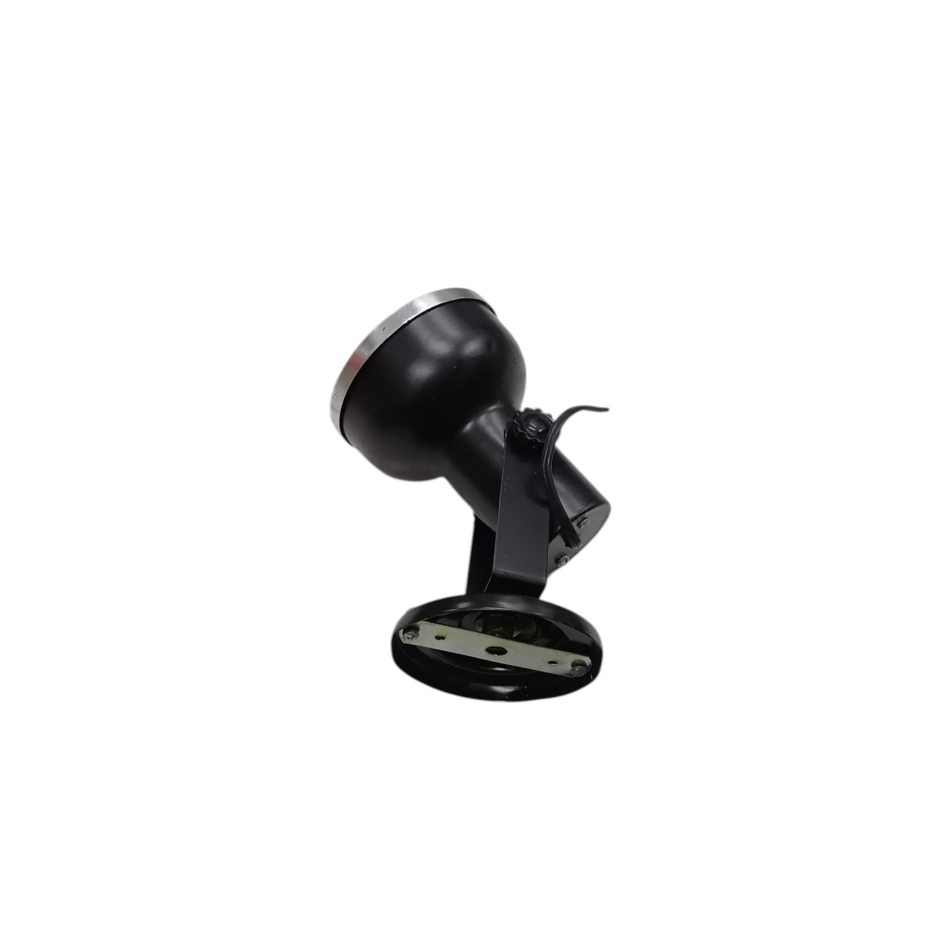 Spot Light Holder with Reflector E27 black adjustable metal spotlight with swivel mount and round base plate