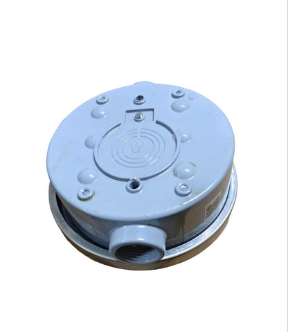 USA Round Meter Base 1 inch electrical component with circular design and white finish