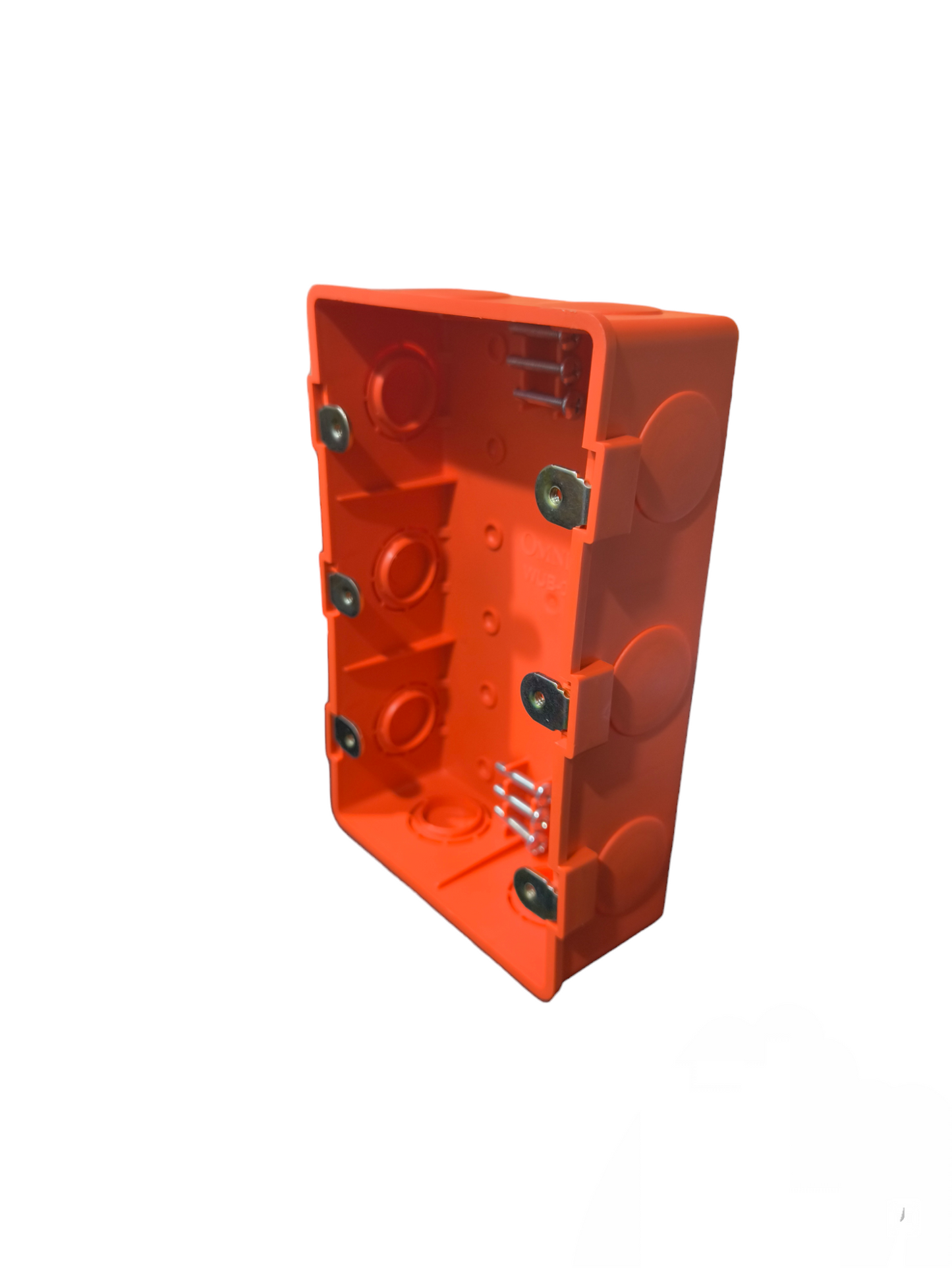 Omni Utility Box for 9 Gang Wiring Devices in orange for electrical circuitry and parts