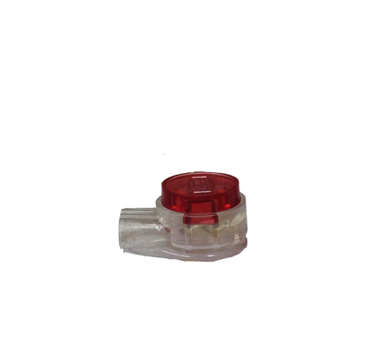 UY Connector Electrical Wire with transparent body and red cap for secure electrical connections