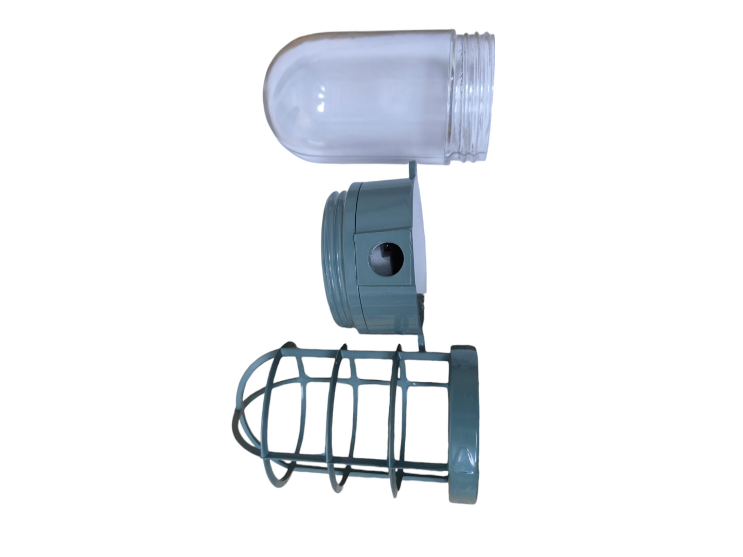 Vapor Lamp E27 with Glass Cover and protective metal cage for lighting installation by VPL