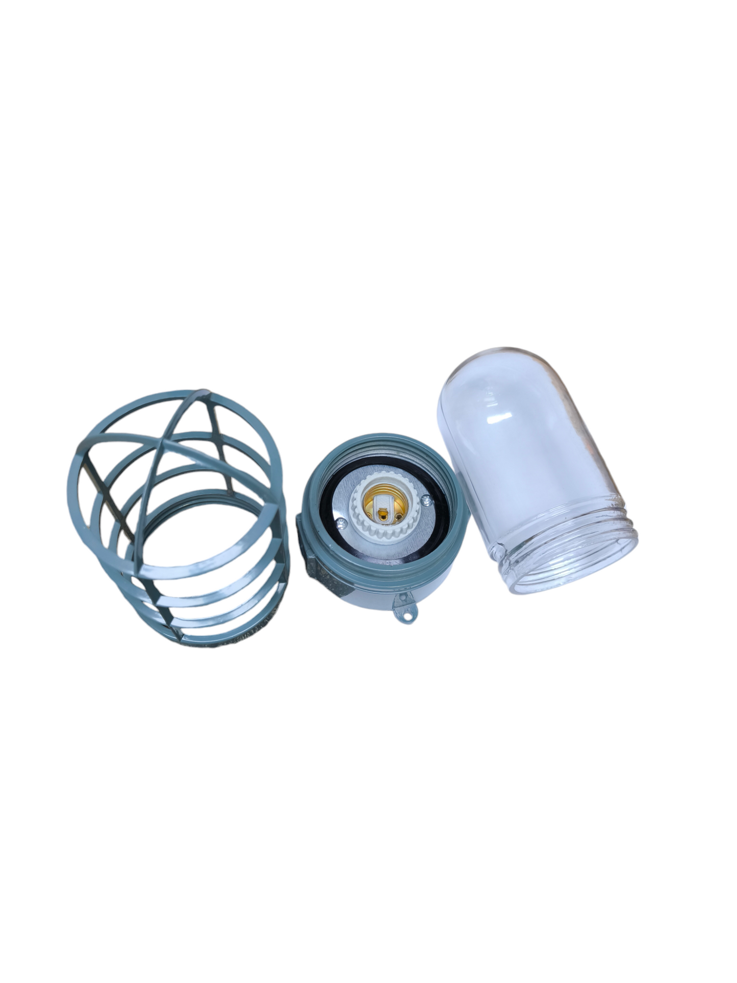 VPL Vapor Lamp E27 with Glass Cover lighting installation accessory with protective cage and socket