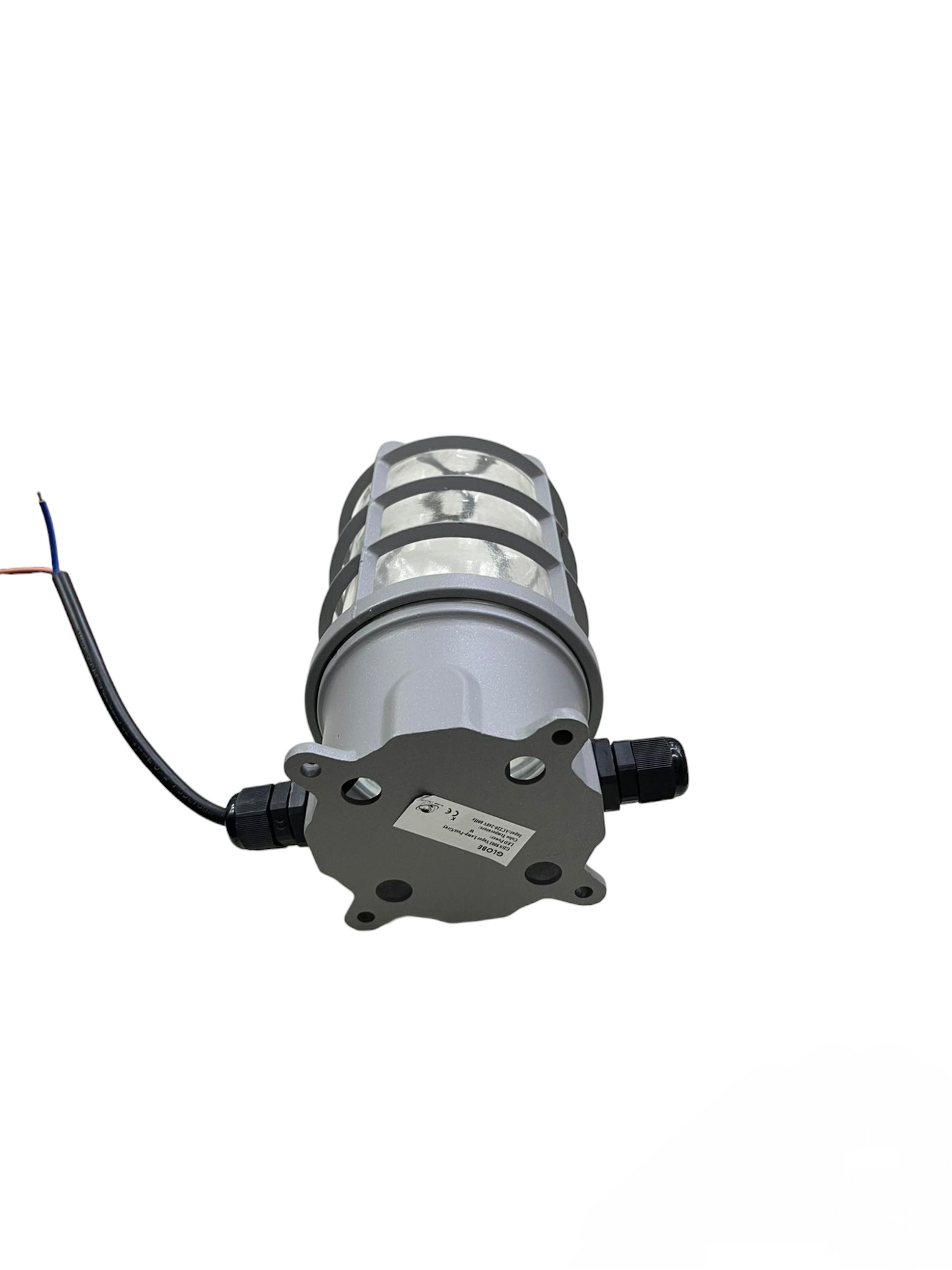 Globe Vapor Lamp Glass Clear E27 60W 220V with metal frame and wiring for lighting installation