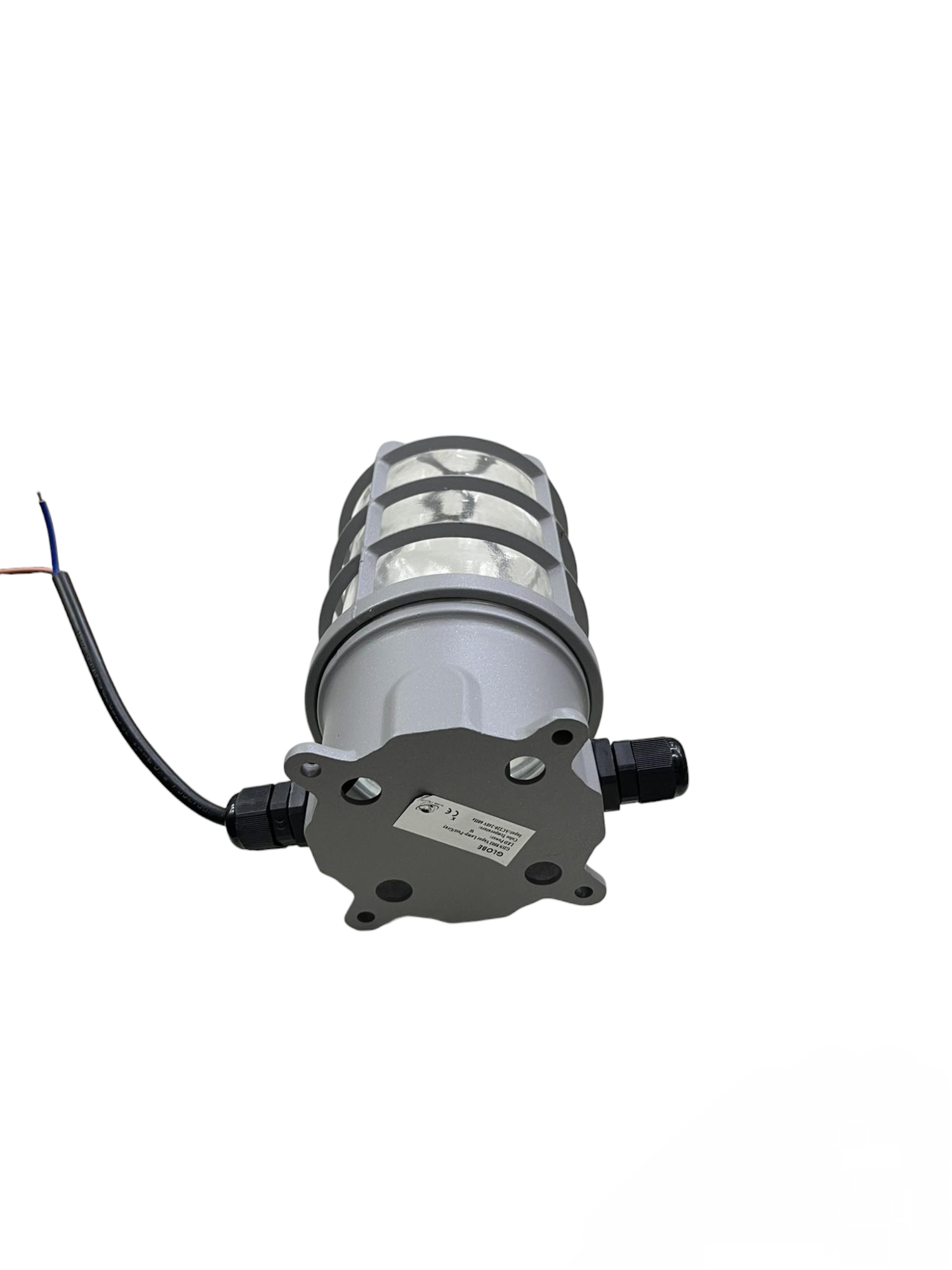 Globe Vapor Lamp Glass Clear E27 60W 220V with metal frame and wiring for lighting installation