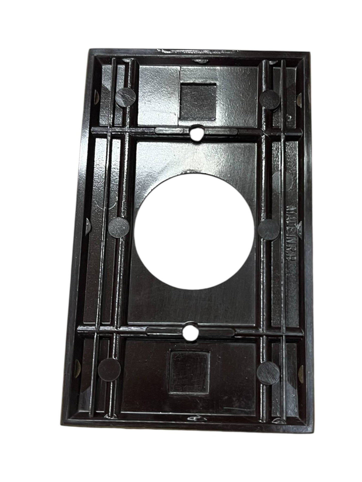 Eagle 1 Gang Round Plate Cover 35mm Brown power point switch and plug accessory