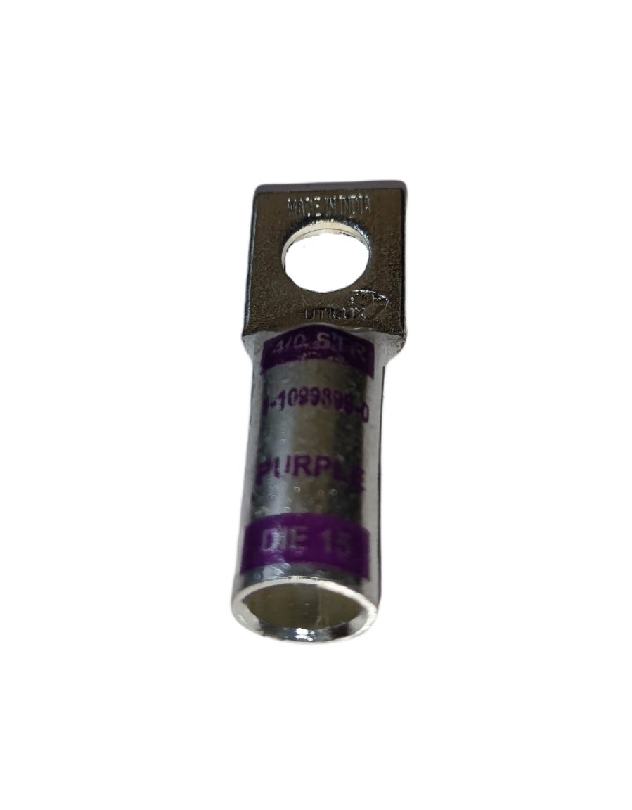 Utilux 100mm Wire Size 1-1099899-0 Terminal Lugs electrical circuitry part with purple label