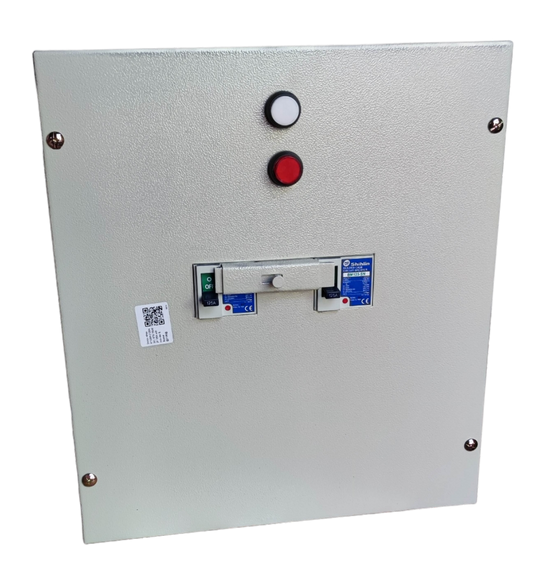 Shihlin 125A MTS 2 Pole Single Pole electrical switch box with indicator lights and metal casing