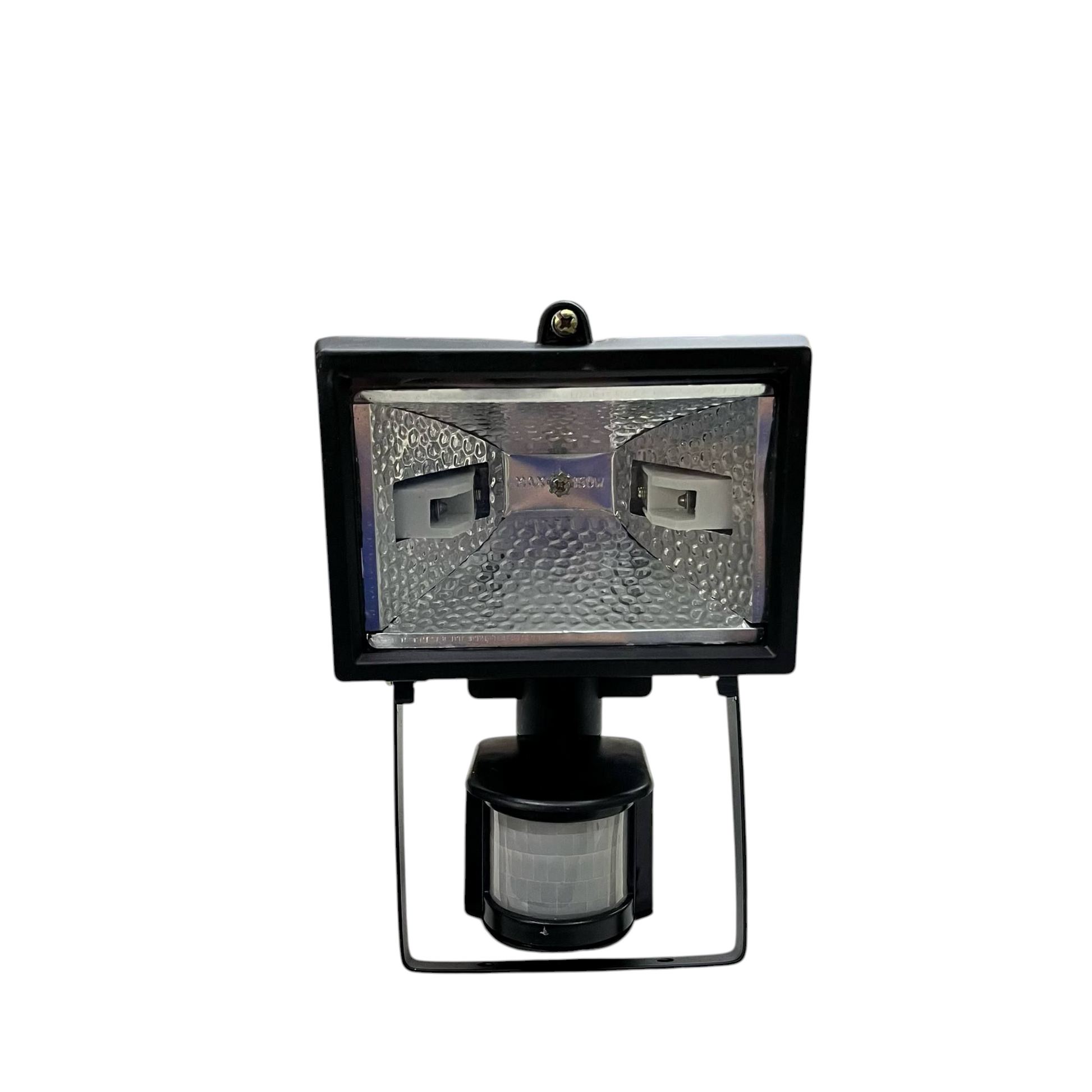 150W halogen flood light with sensor 220V black outdoor security lighting fixture