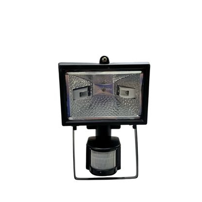 150W halogen flood light with sensor 220V black outdoor security lighting fixture