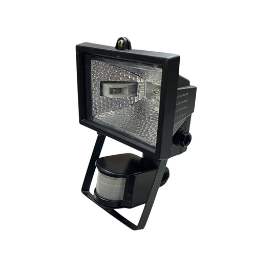 150W halogen flood light with sensor 220V black lighting installation accessory from China