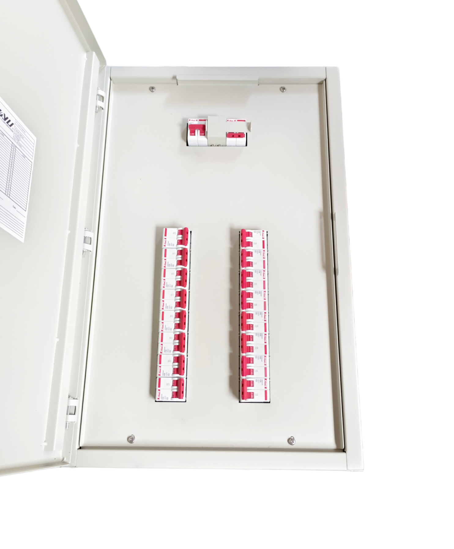 Himel 16 Branches 2pole Circuit Breaker electrical panel with white and red switches