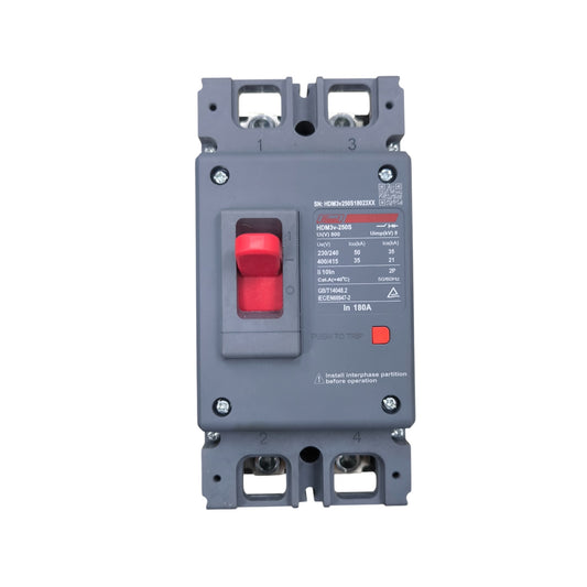 Himel breaker points with 180A 2 Pole 220V 36KAIC 400V AC gray electrical switch