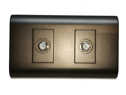 Electx Electrical Supply 2 gang cable TV outlet with dual ports for home entertainment setup