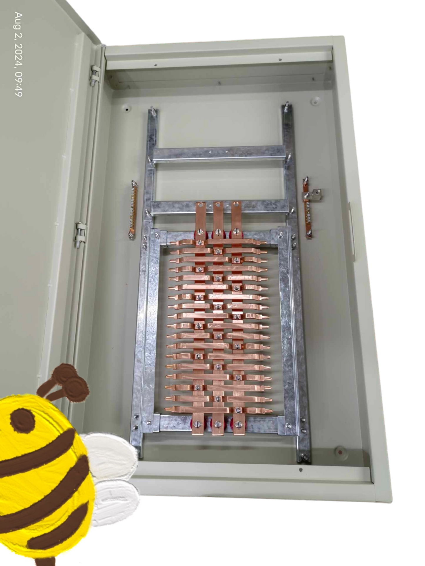 Royu and Schneider 3 Pole Main 2 Pole 18 Branches power distribution panel with copper busbars