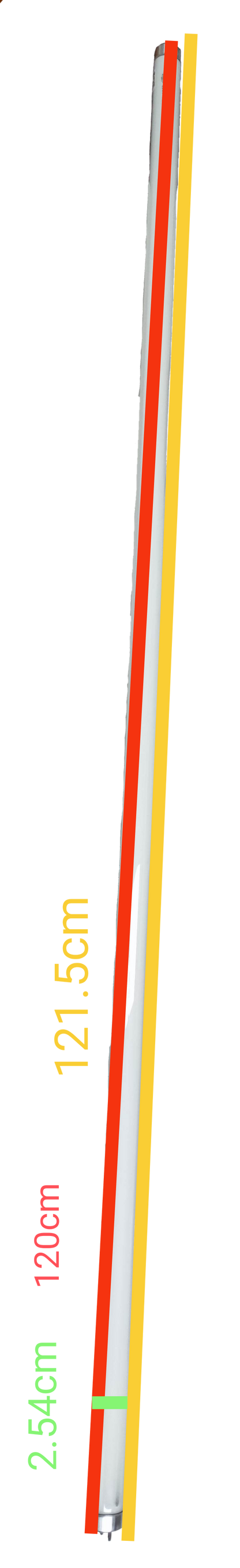 Irisram 36W Fluorescent Tube T-8 Red with 121.5cm length and 2.54cm diameter