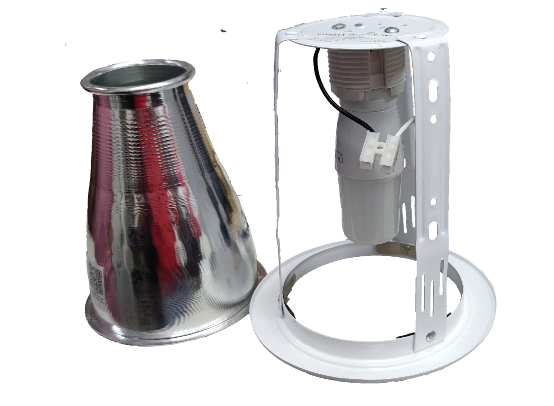 Omni & Firefly 4 inch LED pinlight housing with metal reflector for ceiling light installation