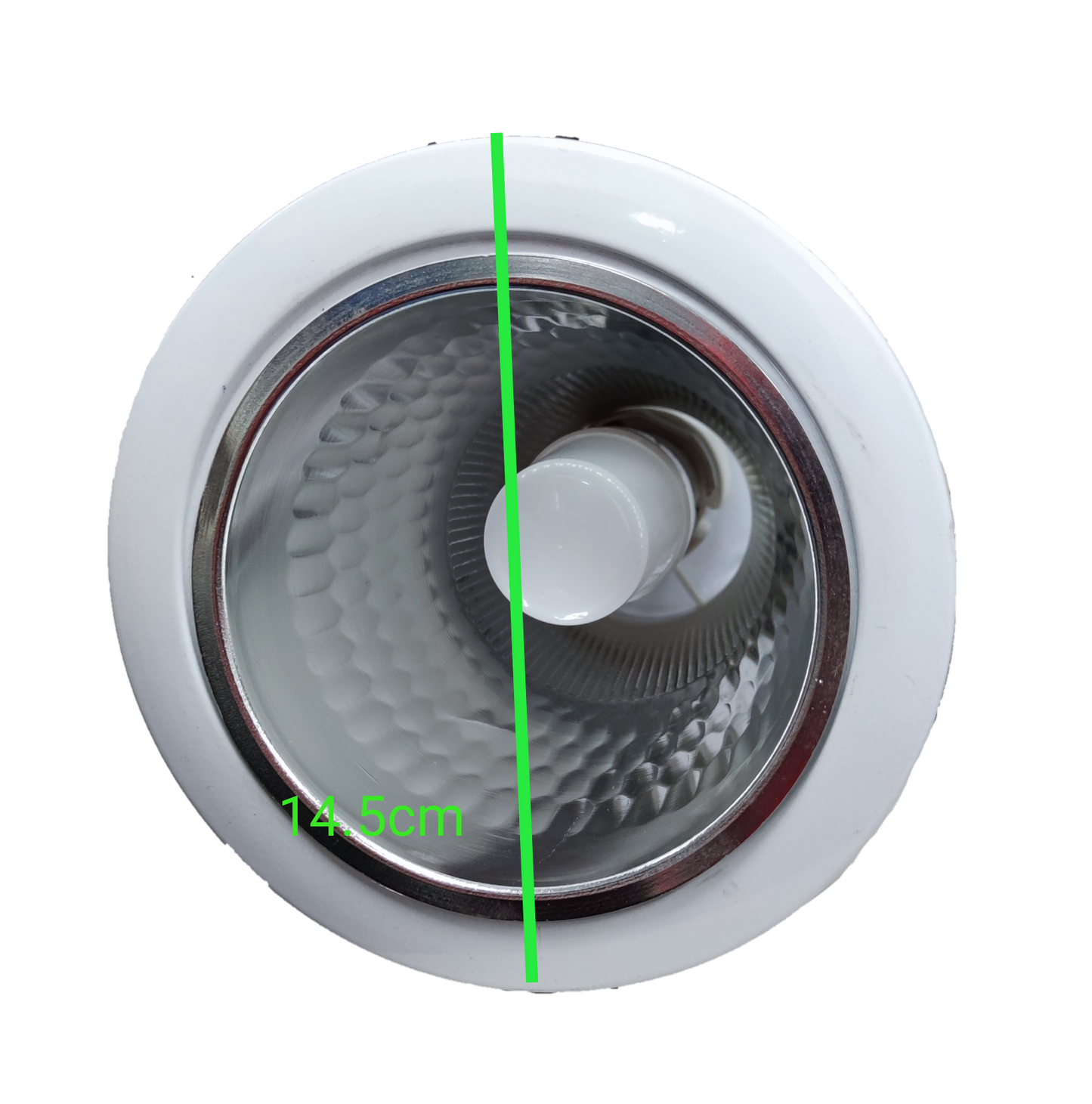 Omni & Firefly 4 inch LED pinlight housing ceiling light with reflective inner surface and white trim