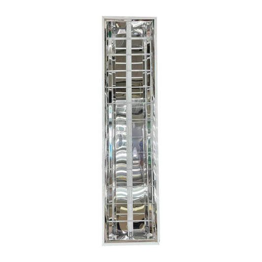 1x16W LED Fluorescent Tube with Aluminum Reflector Daylight 6500K Surface Mounted 12 x 48 Inches Available in 16W 18W and 20W