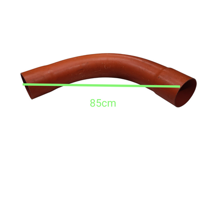 Atlanta 6 inch PVC conduit elbow in red measuring 85cm for pipes tubing and hoses