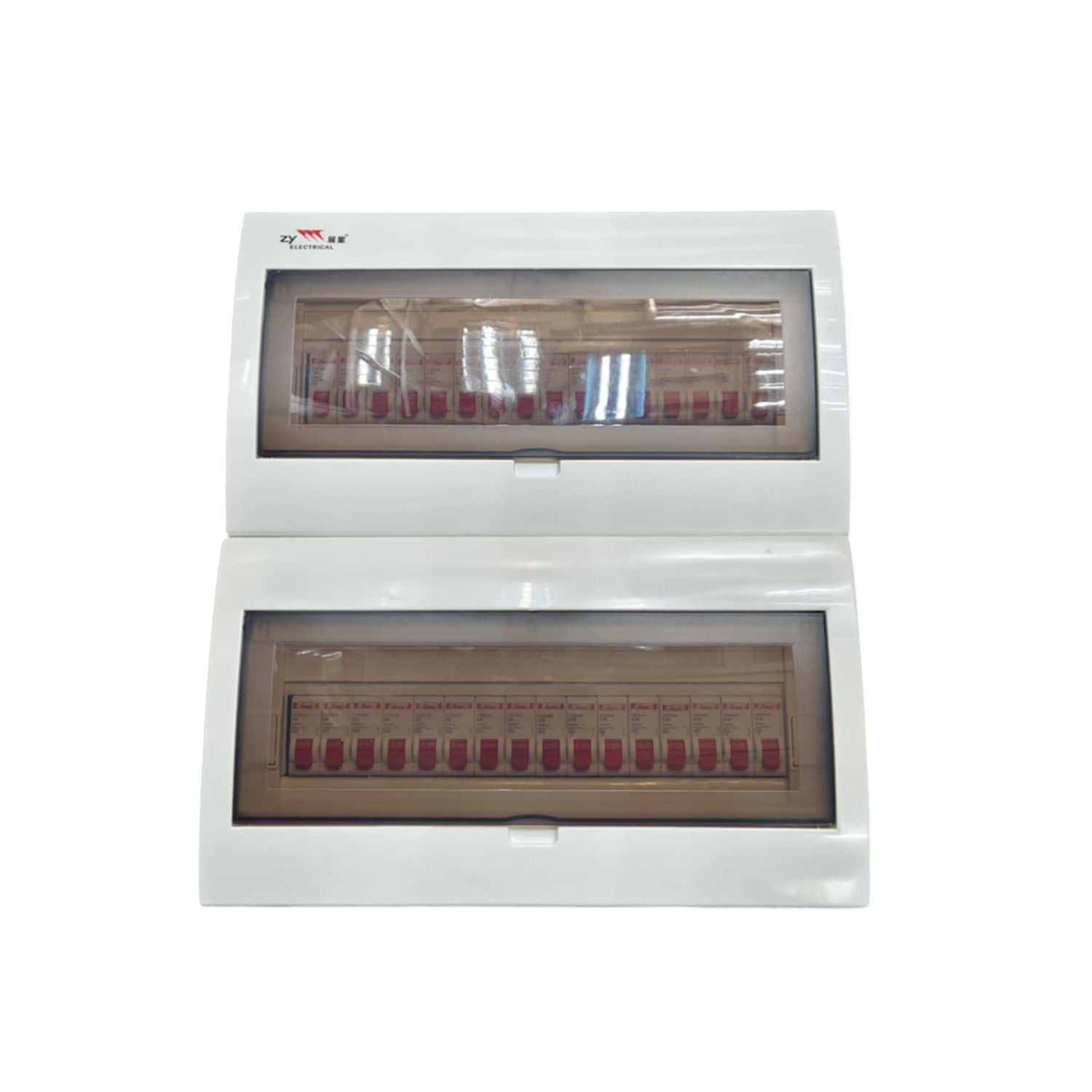 Himel and ZY 63A 1Pole Main with 31 Branches 1Pole electrical circuit breaker panel in white casing