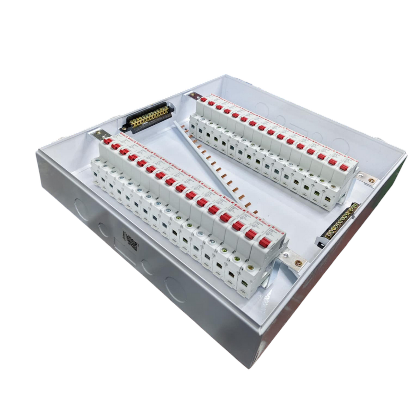 Himel & ZY 63A 1Pole Main with 31 Branches 1Pole electrical circuit breaker panel in white casing