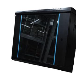 Electx Electrical Supply Wall-Mount PC Case with Tempered Glass Panel and LED Strip Lighting