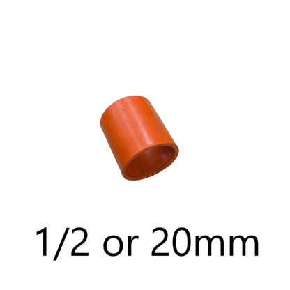 Atlanta coupling for electrical pipe 20mm in orange plastic for pipe connection