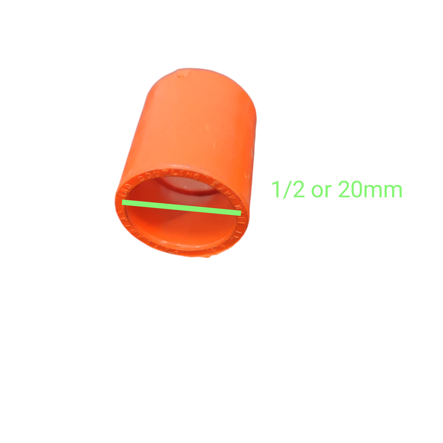 Atlanta orange Coupling for Electrical Pipe 20mm for connecting electrical conduit pipes