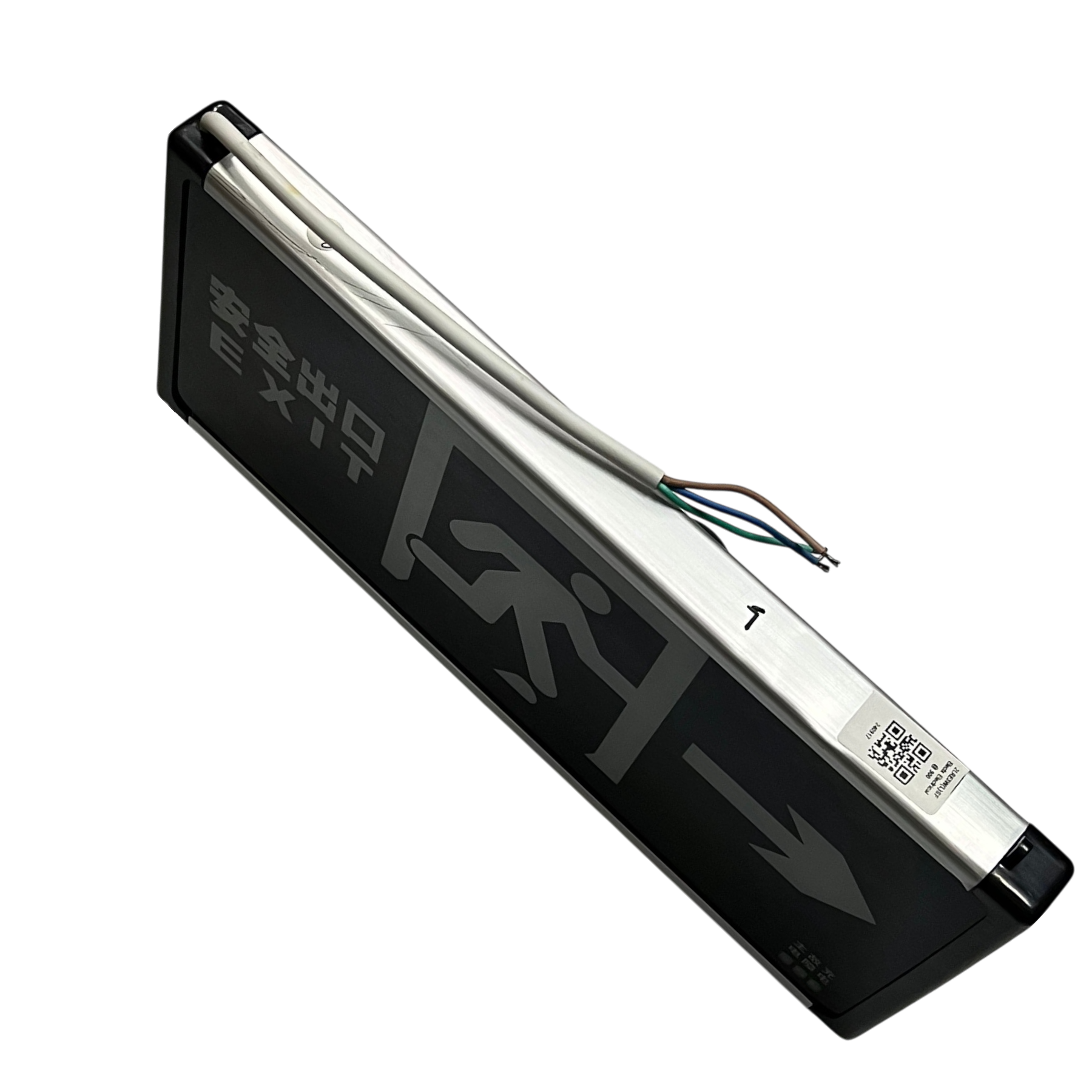 Exit Sign Right Arrow Running Man Green LED work and safety light from China with wiring attached