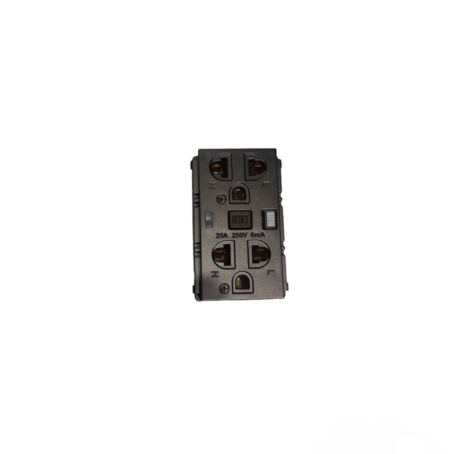 Royu GFCI Duplex Universal Outlet 20A 220V black power point with safety features