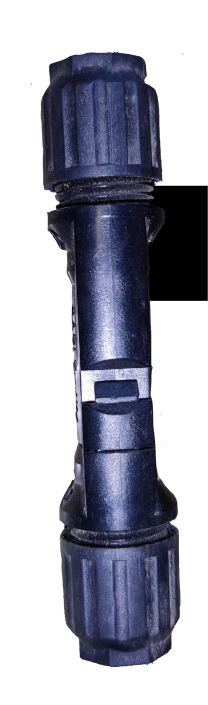 ZwitseRise MC4 Connector 1x1 IP67 electrical circuitry part with durable black plastic housing