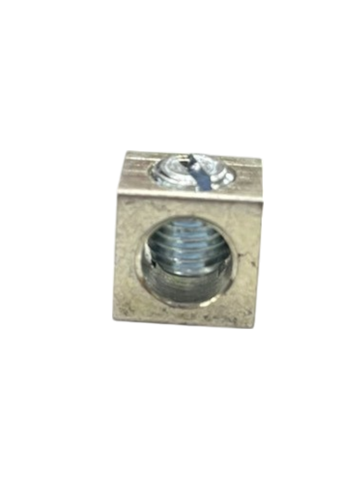 Grippes Mechanical Lugs 1 Hole - 30mm metallic square lug with threaded hole for electrical connections