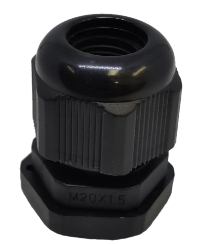 Wixim Nylon PVC Cable Gland PG Series black cable management fitting with threaded design