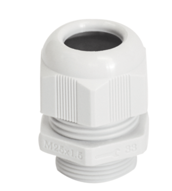 Wixim Nylon PVC Cable Gland PG Series in white for secure cable management and protection