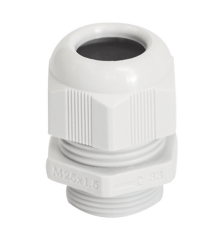 Wixim Nylon PVC Cable Gland PG Series in white for secure cable management and protection