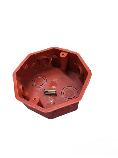 Elephant brand red PVC 4x4 electrical junction box for organizing wiring connections