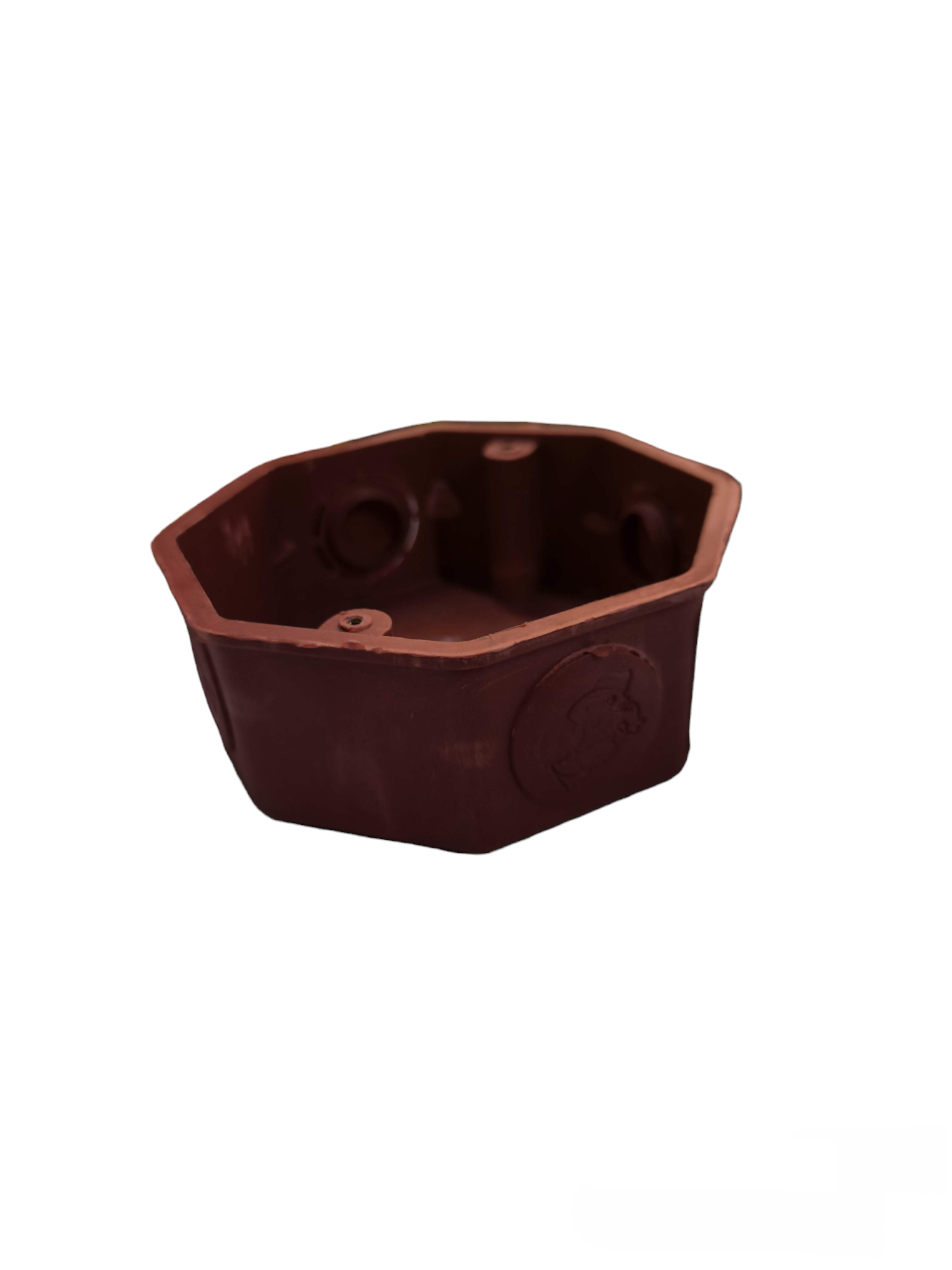 Elephant brand PVC 4x4 electrical junction box in brown for safe wiring connections