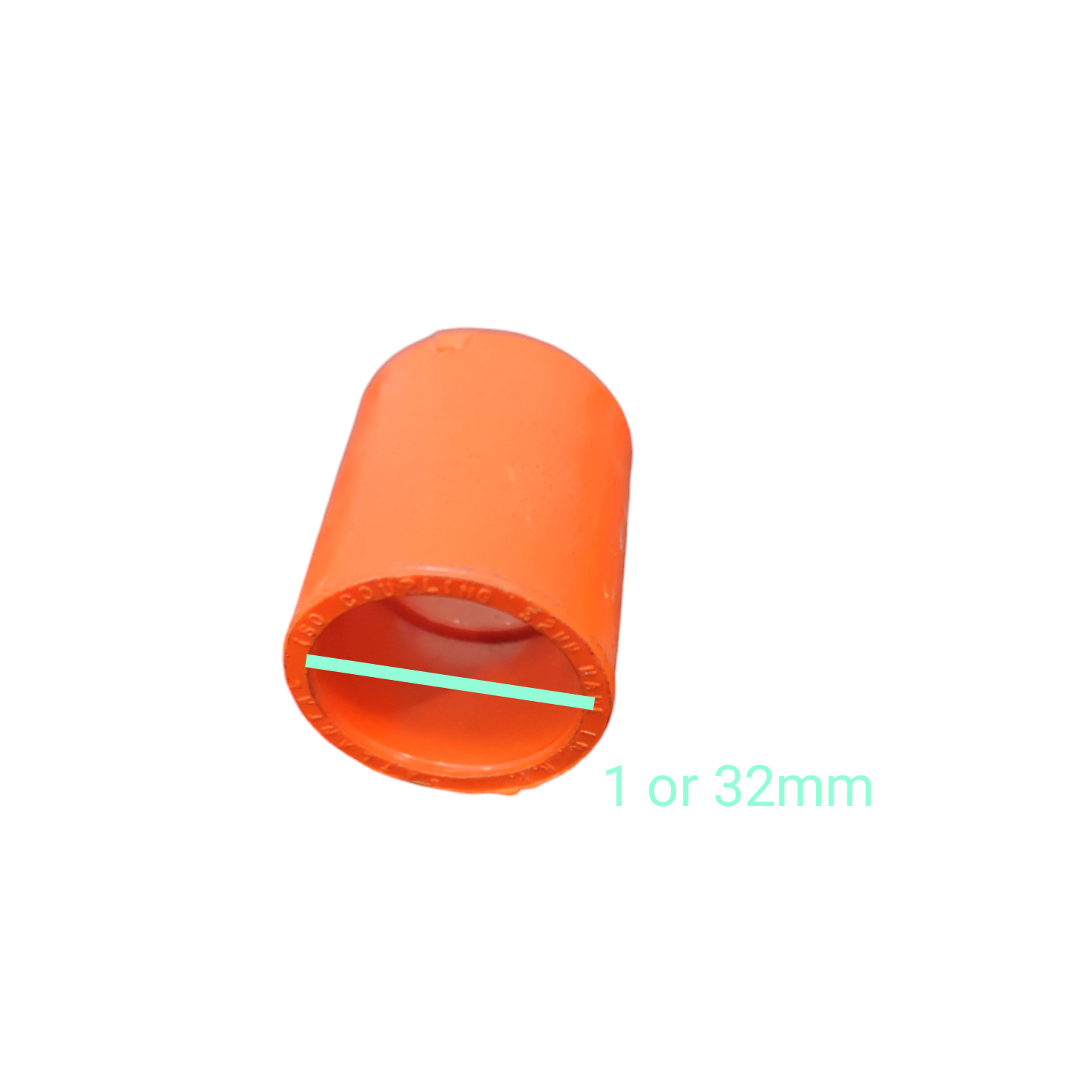 Atlanta PVC Coupling for Electrical Pipe 32mm orange pipe fitting accessory